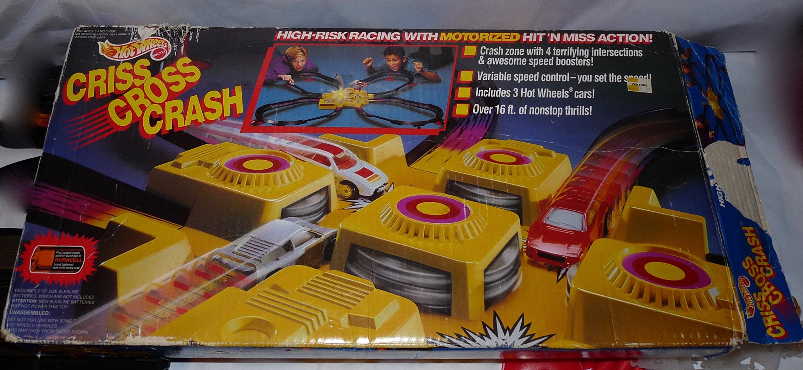 クラッシュアイス　イエロー　セット Hot Wheels Criss Cross Crash Playset 1992, Race Tracks - Amazon Canada